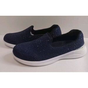 Flagama Ortholite Women's Size U.S. 8 EU 39 Sparkly Blue Slip-on Comfort Shoes